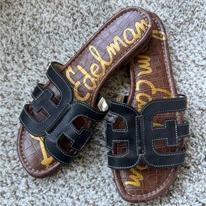 Sam Edelman Bay Slide Black Sandals - Like New